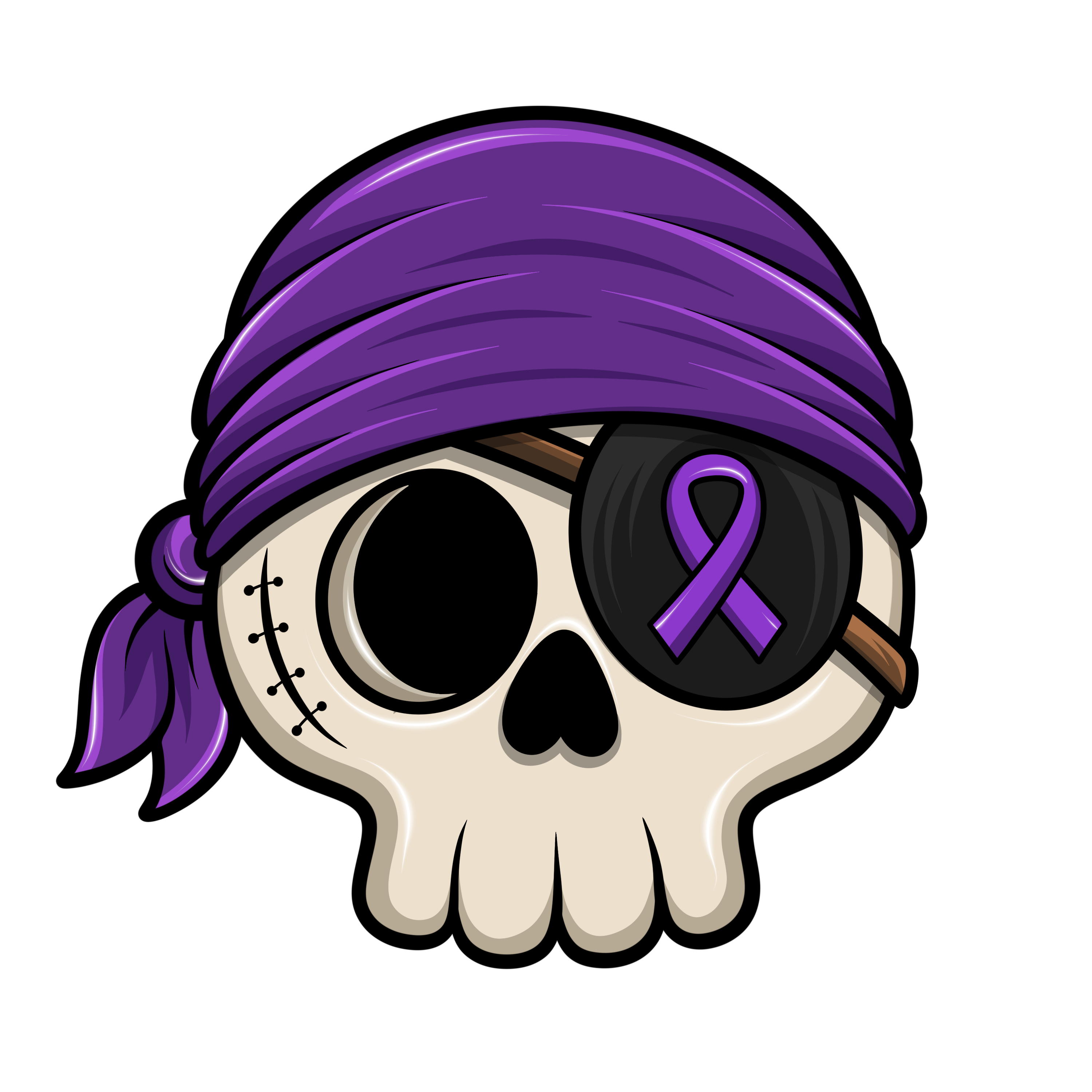 Goondock Creations pancreatic cancer awareness sticker